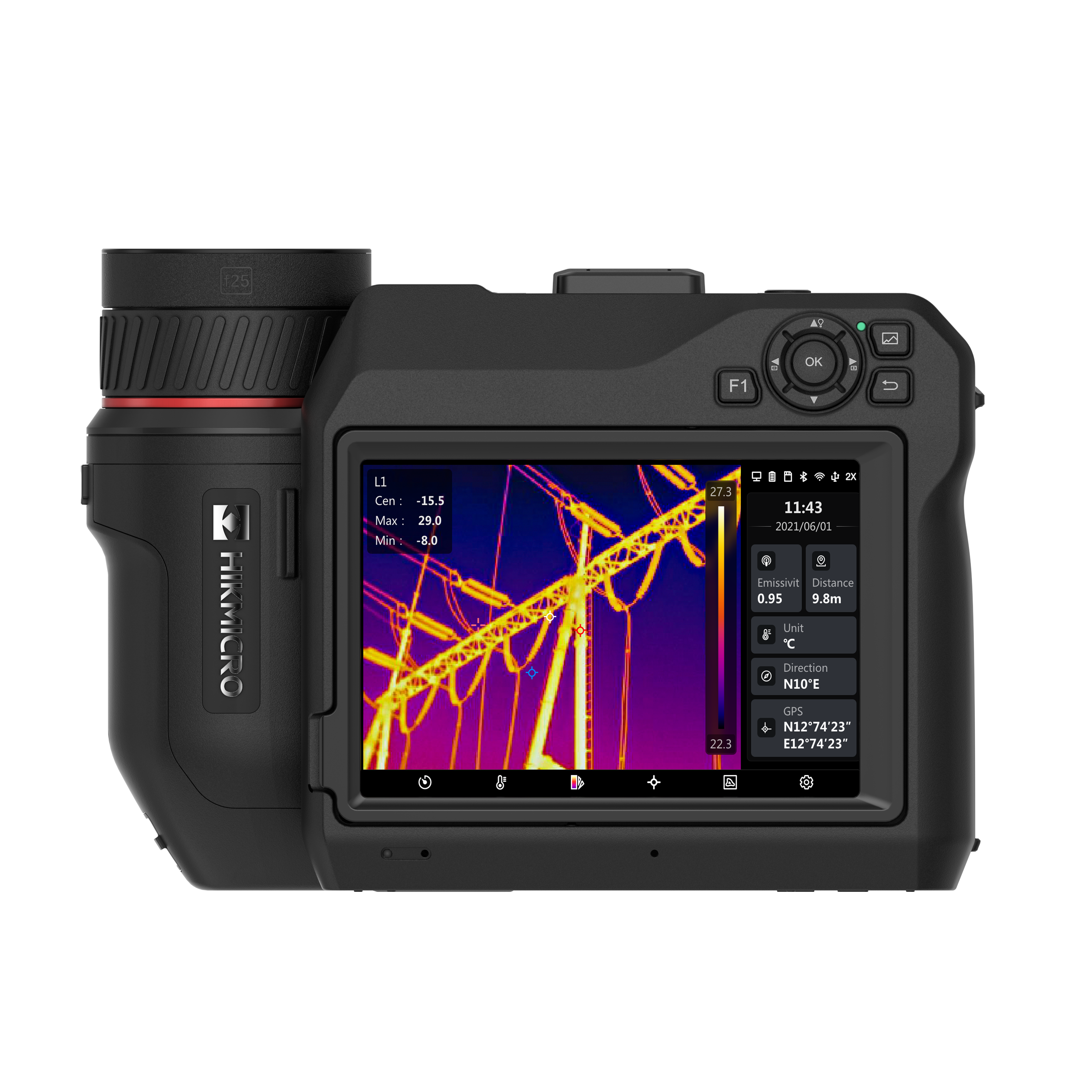HIKMICRO 高温サーモグラフィカメラSP40H-L19 レンズ25° 安心サポート
